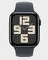 Apple Watch SE (2024) GPS + Cellular 44mm Midnight Aluminium Case With Midnight Sport Band M/L (MXGM3) in Qatar