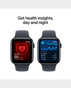 Apple Watch Se [2024] GPS + Cellular 44 mm Starlight Aluminium Case With Starlight Sport Band S/M - MXGM3