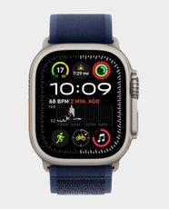 Apple Watch Ultra 2 GPS + Cellular 49mm Natural Titanium Case with Blue Trail Loop M/L - MX4L3 in Qatar