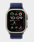 Apple Watch Ultra 2 GPS + Cellular 49mm Natural Titanium Case with Blue Trail Loop S/M - MX4J3 in Qatar