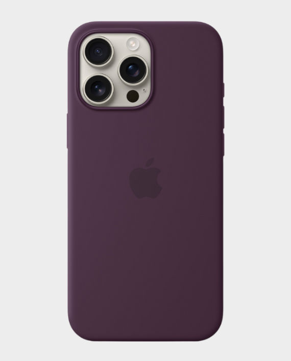 Apple Silicone Case For Apple iPhone 16 Pro (Plum) in Qatar