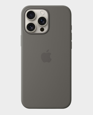 Apple Silicone Case For Apple iPhone 16 Pro (Stone Gray) in Qatar
