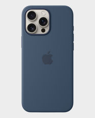 Apple Silicone Case For Apple iPhone 16 Pro (Denim) in Qatar