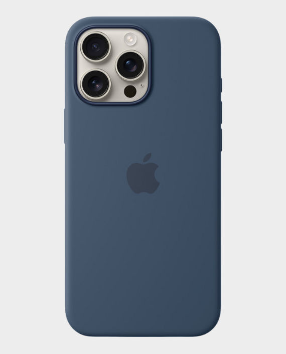 Apple Silicone Case For Apple iPhone 16 Pro Max (Denim) in Qatar