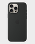 Apple Silicone Case For Apple iPhone 16 Pro (Black) in Qatar
