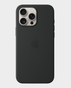 Apple Silicone Case For Apple iPhone 16 Pro (Black) in Qatar