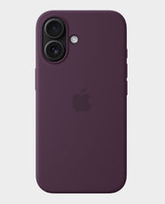 Apple Silicone Case For Apple iPhone 16 Plus MagSafe MYYD3 (Plum) in Qatar