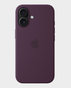 Apple Silicone Case For Apple iPhone 16 Plus MagSafe MYYD3 (Plum) in Qatar