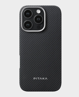 Pitaka MagEZ Case 6 For Apple iphone 16 Pro Max KI1601PMA (Black/Grey Twill) in Qatar