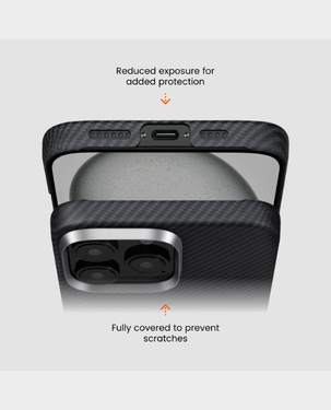 Pitaka Magez Case 6 For Apple iphone 16 Pro / KI1601PMA - Black/Grey Twill
