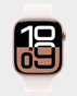 Apple Watch Series 10 + SKU GPS 46 mm Rose Gold Aluminum Case with Light Blush Sport Band S/M (MWWT3) in Qatar
