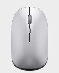 WiMICE Dual Wireless Dual Mode Mouse | 2.4 GHz and  Bluetooth Wireless (Silver) in Qatar