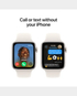 Apple Watch SE (Gen 2) 40mm GPS Starlight Aluminium Case with Starlight Sport Band S/M - MXEF3