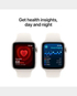 Apple Watch SE (Gen 2) 40mm GPS Starlight Aluminium Case with Starlight Sport Band S/M - MXEF3