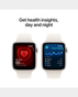 Apple Watch SE (Gen 2) 40mm GPS Starlight Aluminium Case with Starlight Sport Band S/M - MXEF3