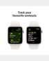 Apple Watch SE (Gen 2) 40mm GPS Starlight Aluminium Case with Starlight Sport Band S/M - MXEF3