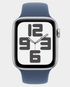 Apple Watch SE (Gen2) 40mm GPS Silver Case with Denim Sport Band S/M - MXEC3 In Qatar