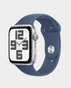 Apple Watch SE (Gen 2) 40mm GPS Silver Aluminium Case With Denim Sport Band S/M - MXEC3