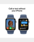 Apple Watch SE (Gen 2) 40mm GPS Silver Aluminium Case With Denim Sport Band S/M - MXEC3