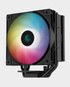 DeepCool AG400 Digital ARGB CPU Air Cooler | 4 Heat Pipes | 120mm Fluid Dynamic Bearing Fan | 500~1850 RPM Fan Speed | Intel LGA1700/1200/1151/1150/1155 | AMD AM5/AM4 | Real-Time Status Screen | R-AG400-BKADMN-G-1 - Black