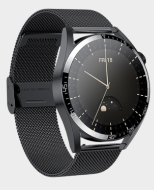 Wiwu SW02 Pro Sports Smart Watch | 1.39 inch  IPS | Zinc Alloy Case | IPX 68 | Bluetooth 5.0 | Battery 270mAh - Black