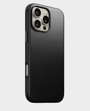 Nomad Modern Leather Case Apple iPhone 16 Pro Max NM01693185 - Black