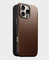 Nomad Modern Leather Folio | Apple iPhone 16 Pro Max | MagSafe (Brown) in Qatar