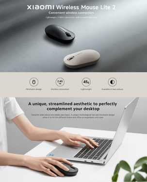 Xiaomi Wireless Mouse LITE 2 - White | Shop Online In SA