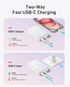 Anker Zolo Powerbank 20000 mAh | 30W Power Bank Portable Charger | Built-In USB C Cable  - Black