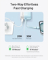 Anker Zolo Powerbank 20000 mAh | 30W Power Bank Portable Charger | Built-In USB C Cable  - Black