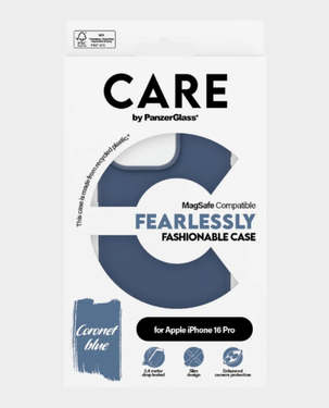 CARE by PanzerGlass Fashionable MagSafe Case for Apple iPhone 16 Pro - Blue
