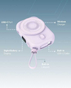 Moxedo Snap-On 8000 mAh | 15W | Wireless Charging Powerbank | USB-C Cable | MX-PBH036-BK -Purple