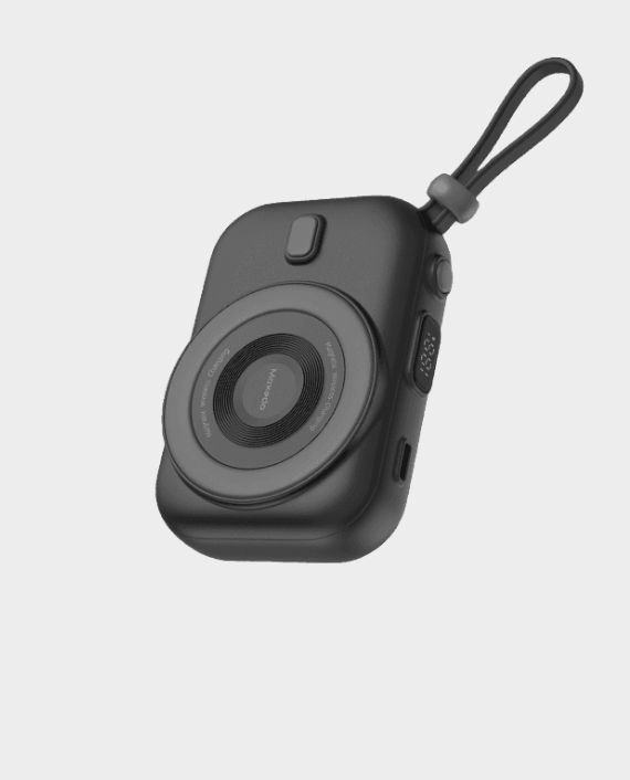 Moxedo Snap-On 8000 mAh | 15W | Wireless Charging Powerbank | Built-in USB-C Cable | MX-PBH036-BK - Black