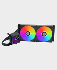 Lian Li Galahad II LCD 280 AIO ARGB CPU Cooler - 280mm Radiator, 2 x 140mm ARGB Fans, 2.88” IPS LCD (Black) in Qatar