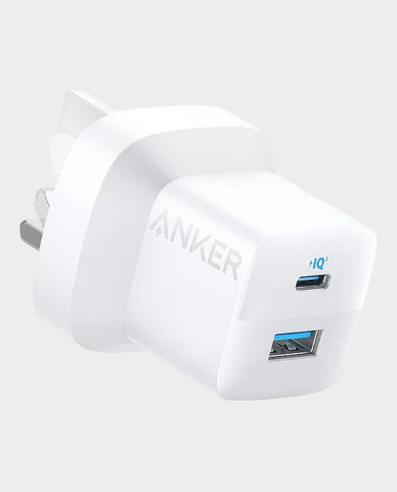 Anker 323 Mobile Charger | 33W | PD | Anker 310 USB-C to Lightning Cable (3ft) Included | B2331K21 - White