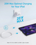 Anker 20W Mobile Charger with USB-C to USB-C Cable | 20W | Power Delivery Fast Charging | USB-C | B2347K21 - White