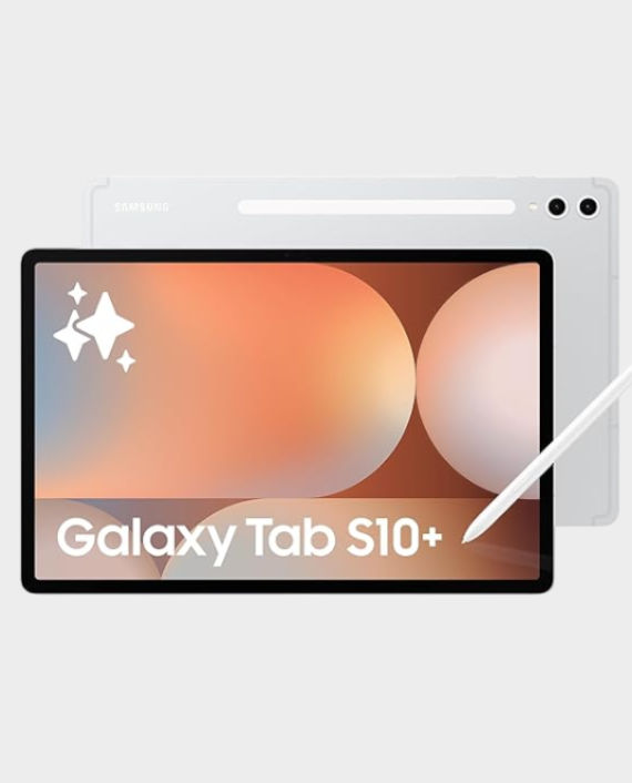 Samsung Galaxy Tab S10+ | 12.4" Dynamic AMOLED 2x Display | 12GB 256GB | 5G + WiFi | Included S-Pen | 11200mAh - Platinum Silver