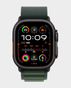 Apple Watch Ultra 2 GPS + Cellular 49mm Black Titanium with Dark Green Alpine Loop – Medium in Qatar