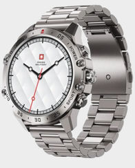 Swiss Military Dom 5 Smart Watch (Silver Frame with Silver Metal Strap) in Qatar