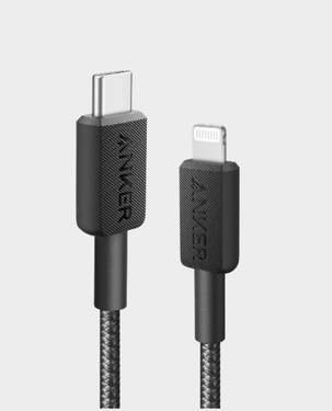 Anker 322 USB-C to Lightning Cable (6ft, Black) in Qatar