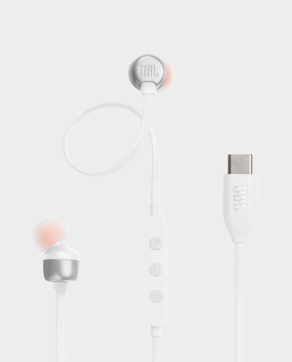 JBL Tune 310C USB-C Wired Hi-Res In-Ear Headphone - White