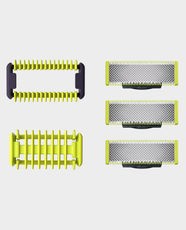 Philips One Blade Hybrid Replacement Pack Face | Dual-sided cutting | IPX7 Water-Resistant in Qatar