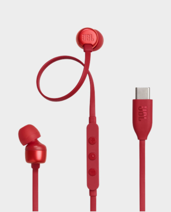JBL Tune 310C USB-C Wired Hi-Res In-Ear Headphone - Red