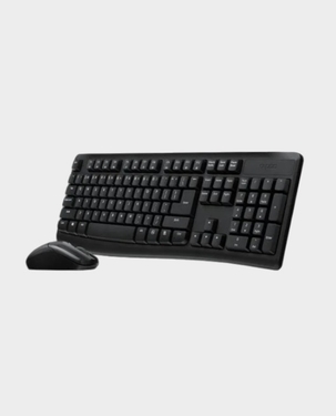 Rapoo X1800PRO Multi-Mode Wireless Keyboard | Laser carved keycap | High resolution 1000 DPI sensor Mouse - Black