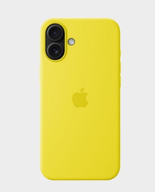 Apple Silicone Case with MagSafe | Apple iPhone 16 Plus (Star Fruit) in Qatar
