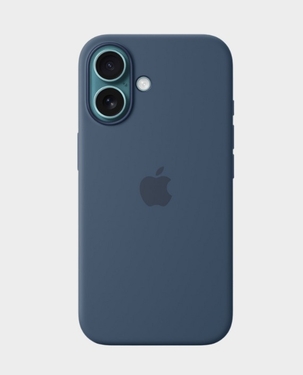 Apple Silicone Case with MagSafe for Apple iPhone 16 (Denim) in Qatar