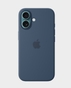 Apple Silicone Case with MagSafe for Apple iPhone 16 (Denim) in Qatar
