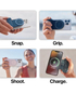 ShiftCam Snap Grip Creator Kit | Includes SnapGrip, SnapLight, SnapPod and Carry Pouch | GLP-BE-BJ-EF - Blue Jay