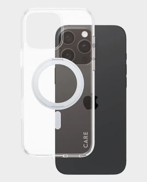 CARE by PanzerGlass Feature Kickstand and MagSafe Transparent Case for Apple iPhone 16 Pro - Silver