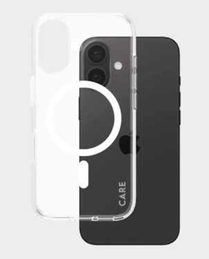 CARE by PanzerGlass Flagship White MagSafe Case for Apple iPhone 16 Plus - Transparent